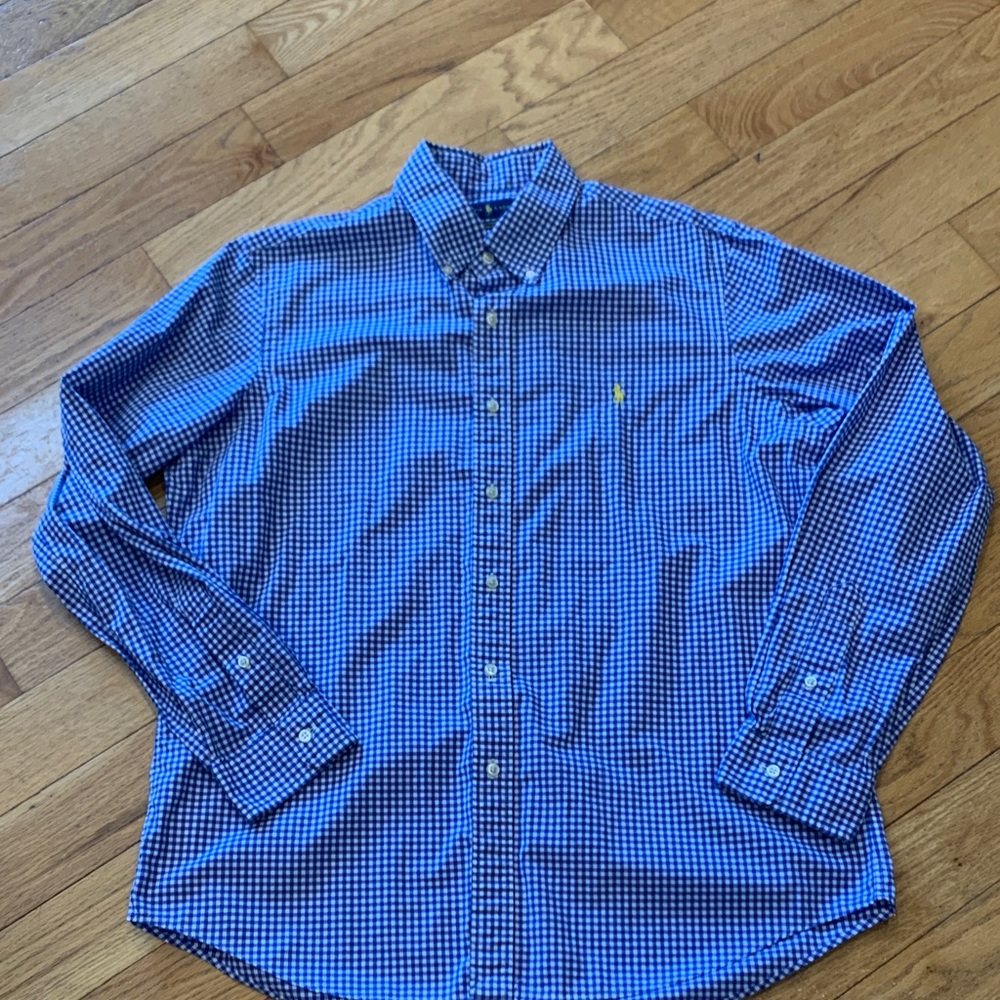 Ralph Lauren men’s gingham check button down - Picture 2 of 5